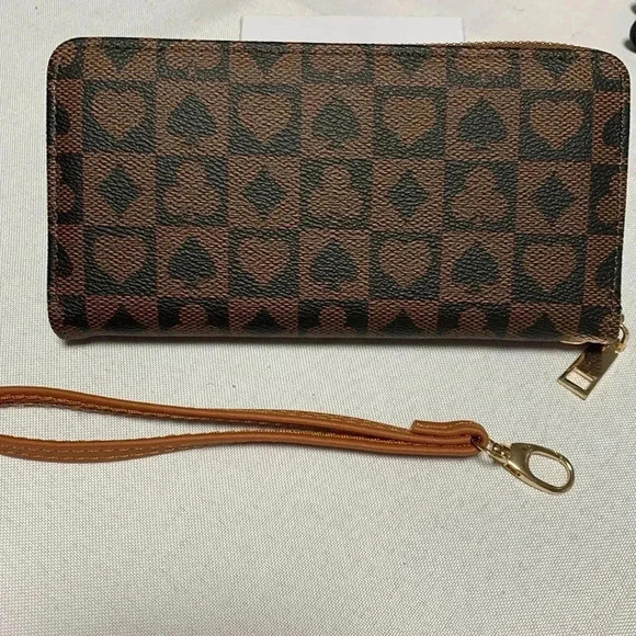 Handbags - Vegan Leather Wallet, NWOT. Excellent Quality .
